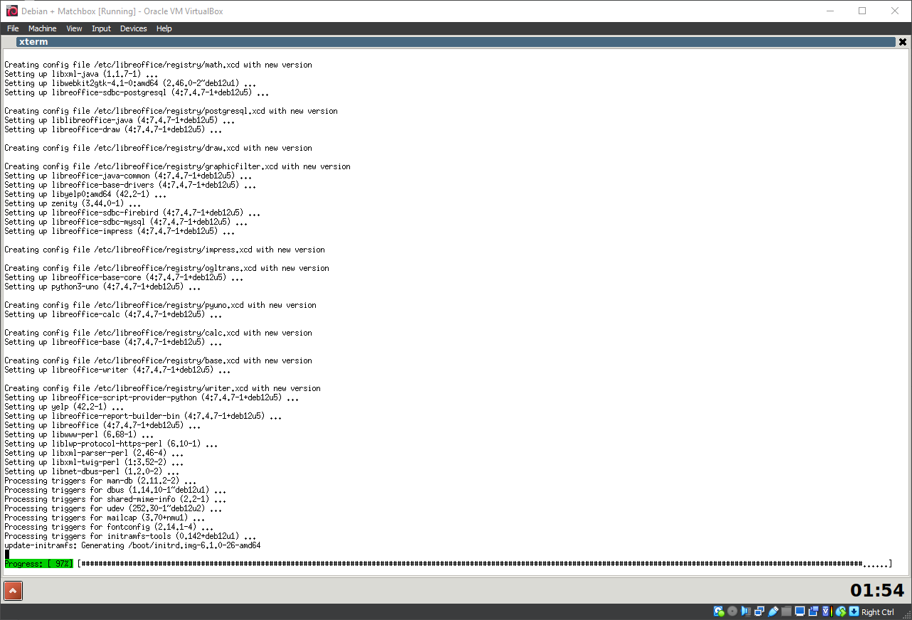 Running Matchbox Window Manager